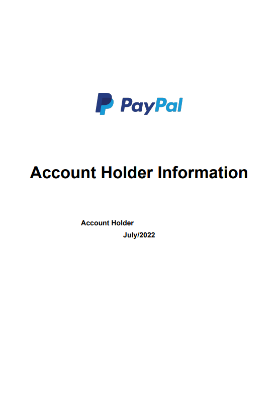 Screenshot mit Kontoinhaberinformationen